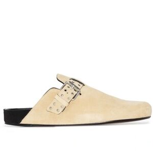 Isabel Marant Cream and Black Mules